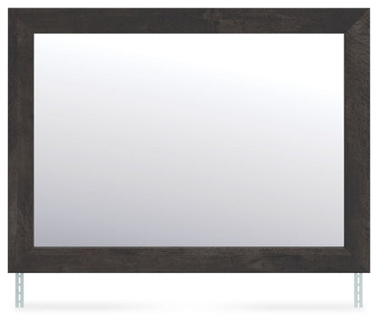 Hollivern - Bedroom Mirror - Dark Gray