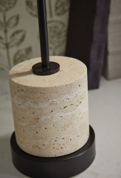 Vinmour - Metal Desk Lamp - Brown / Beige